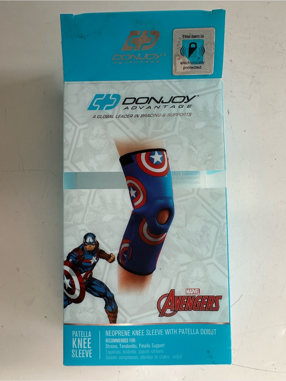 Don joy Blue Captain Shield Neoprene Knee Brace Sleeve